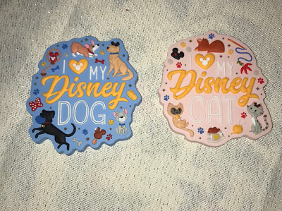 Disney Parks Disney Cats I Love My Disney Cat amp; I Love My Disney Dog Magnet Set $34.99