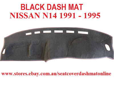 #ad DASH MAT BLACK DASH MAT DASHBOARD COVER FIT NISSAN PULSAR N14 1991 1995 AU $55.00