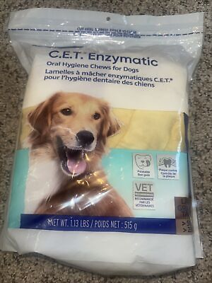 #ad CET Enzymatic Oral Hygiene Chews for Large Dogs 30 Chews Exp. 1 2026 $24.99