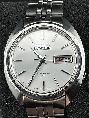 #ad Vintage Seiko 5 Actus 7019 7080 Automatic Day Date 36mm 21J Men#x27;s Wristwatch $80.00