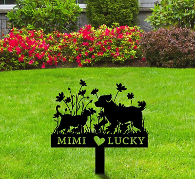 #ad #ad Personalized Dog amp; Cat Memorial Garden Stake Memorial Plaque with Stake $43.76