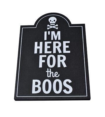 #ad I#x27;m Here For The Boos Halloween Bar Sign Decor Halloween Party Decoration $13.95