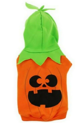 #ad NEW Halloween Pumpkin Jack O Lantern Dog Pet Costume Size M Length 12 15 inch $11.99