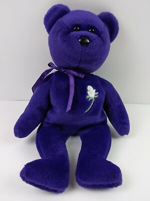 #ad Ty The Beanie Babies Collection Purple quot;Princessquot; The Diana Bear 1997 TY Inc. $24.99