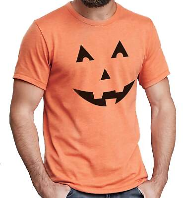 #ad Pumpkin Face Shirt Halloween T Shirt Soft Funny T Shirt Novelty Graphic Tee $19.99