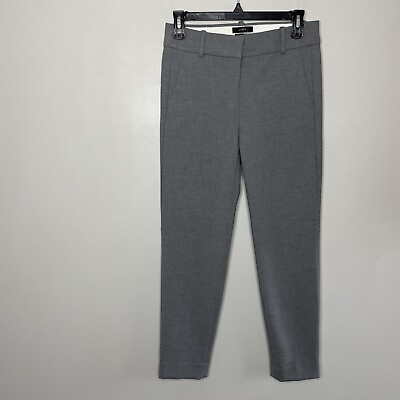 #ad J CREW Pants Womens 0 Gray Cameron Slim NEW Ankle Stretch Career G8547 $29.99