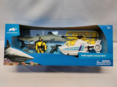 #ad Animal Planet Helicopter Excursion Playset Helicopter Figure 4 Sharks More $19.99