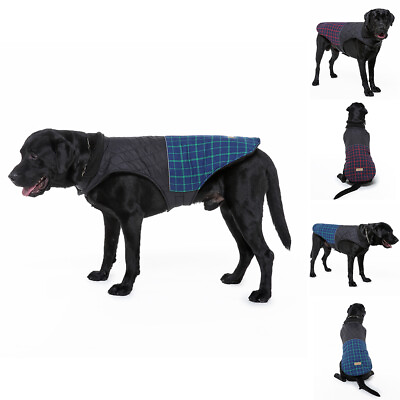#ad Pet Puppy Dog Vest Jacket Warm Check Clothes Small Large Winter Padded Coat $17.99