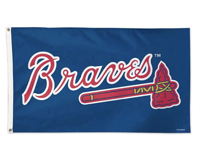 #ad Atlanta Braves 3 x 5 foot banner flag $13.00