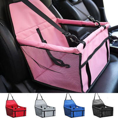 #ad Pet Travel Safety Carry Bag Basket Dog Booster Car Seat Cover Pad Mat Waterproof C $28.93