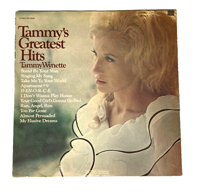 #ad TAMMY WYNETTE quot;Greatest Hitsquot; ORIGINAL VINTAGE VINYL LP Best Country FREE SHIP $9.98