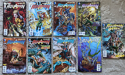 #ad Aquaman 2011 Lot Comics #1 DC New 52 Geoff Johns Key 1st Team Trench $4.00