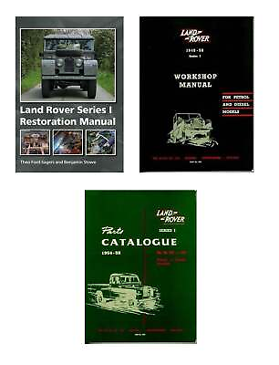 #ad Land Rover Series 1 Workshop Manual Restoration Manual amp; Parts Catalog BOOKS $142.90