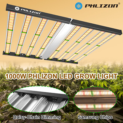 #ad PHLIZON 1000W 640W Samsung LM281B Grow bar Lights Dimmable Commercial Plant Lamp $19.98