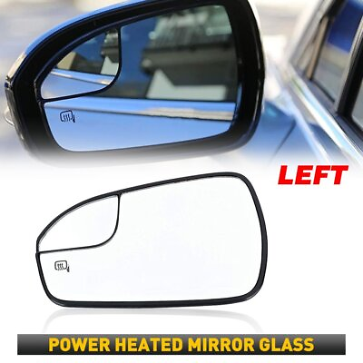 #ad LH Driver Side Rear View Heated Mirror Glass For Ford Fusion 2013 2020 White EAN $12.99