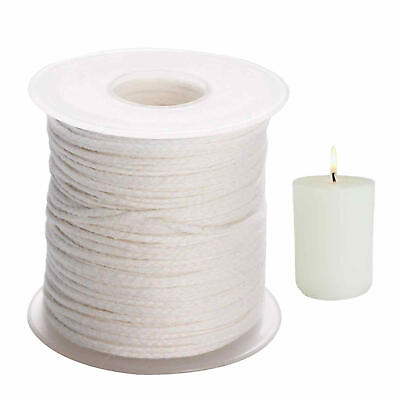 #ad White Long Candle Making Wick Roll Braided Cotton Core Spool DIY 61 Meters $7.78