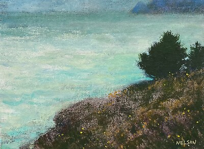 #ad Big Sur California Carmel Monterey Coastal Landscape Art Oil Painting Western $250.00