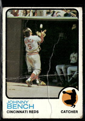 #ad 1973 Topps #380 Johnny Bench $4.99