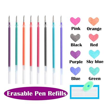 #ad New Gel Pen Refill Plastic Erasable Pens Temperature Control Writing 0.5 Ink Pen $9.99