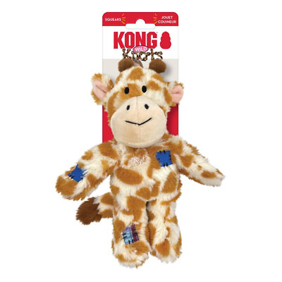 #ad KONG Wild Knots Giraffe Toy Small Medium Dog Puppy Plush Squeaky Toy $12.79