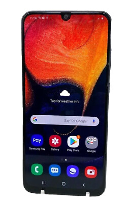 #ad Samsung Galaxy A50 SM A505U 64GB Unlocked Black Smartphone Good $80.00