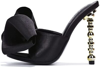 #ad Cape Robbin Salsa Women#x27;s Sandals Sexy High Heels Open Toe Oval Pumps BLACK $19.99