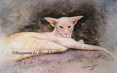 #ad LTD EDITION CREAMPOINT SIAMESE PRINT FROM ORIGINAL PAINTING BY SUZANNE LE GOOD GBP 9.50