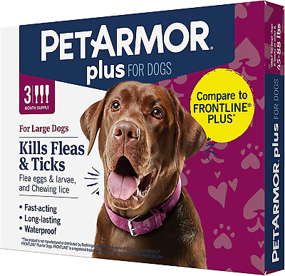 #ad Plus Flea and Tick Prevention for Dogs Dog Flea and Tick Treatment Waterproof $41.99