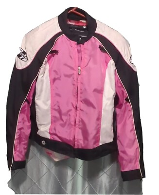 #ad Joe Rocket Motorcycle Jacket Size Medium Pink Full Zip Padded Mesh $60.00