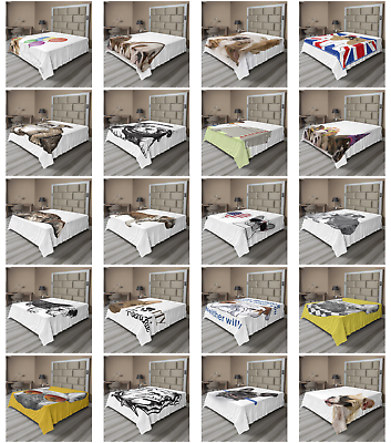 #ad Ambesonne Bulldog Flat Sheet Top Sheet Decorative Bedding 6 Sizes $32.99