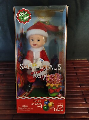 #ad VTG Barbie Kelly Club Santa Claus Kelly Holiday 4” Doll by Mattel 2001 $19.00
