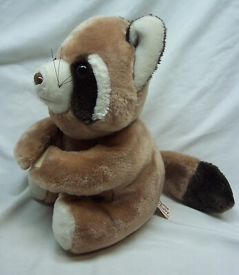 #ad VINTAGE California Stuffed Toys CUTE RACCOON 10quot; Plush STUFFED ANIMAL Toy $18.50