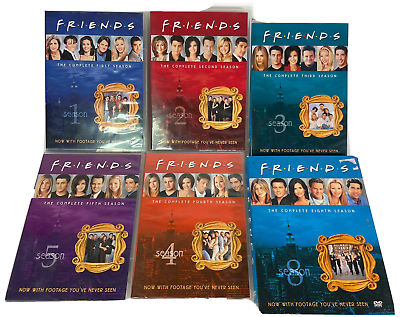 #ad Friends Seasons 1 Thru 5 amp; 8 Four Disk DVD Set For Each Season $9.99
