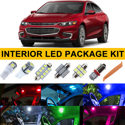 #ad 13PCS LED Lights Interior Bulbs Package Kit For Chevrolet Chevy Malibu 2013 2018 $13.99