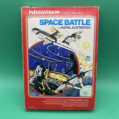 #ad Space Battle Mattel Intellivision 1979 Video Game Complete in Box $13.99
