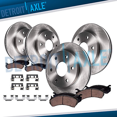 #ad Front amp; Rear Rotors Brake Pads for 2007 2015 2016 Chevy Traverse GMC Acadia $187.11