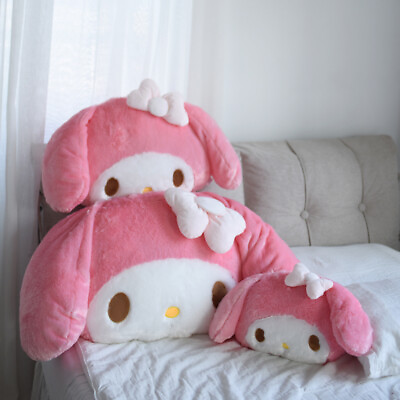 #ad Pink MyMelody Bowknot Cute Plush Toy Huge Bed Cushion Throw Pillow Stuffed Doll $83.72