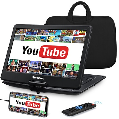 #ad 19quot; Portable DVD Player with 16quot; Large Swivel Screen Battery USB SD AV handbag $138.89