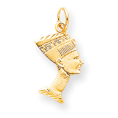#ad 10k Yellow Gold EGYPTIAN HEAD CHARM 10C370 $121.99