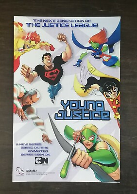 #ad 2011 Young Justice Cartoon Network DC Comics Full Page Original Ad $6.99