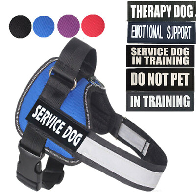#ad Service Dog Pet Vest Harness Collar W Removable Patches DO NOT PET IN TRAINING $15.06