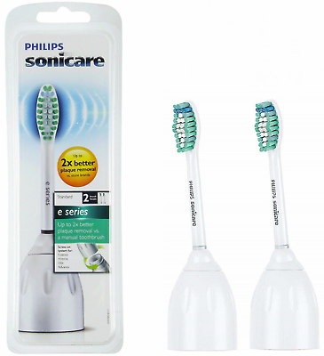 #ad 2X Philips Sonicare E Series HX7002 Replacement Toothbrush Brush Heads $17.85