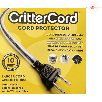 #ad Pet Cord Protector Infused with Citrus Scent Virtually Invisible 10ft $27.53