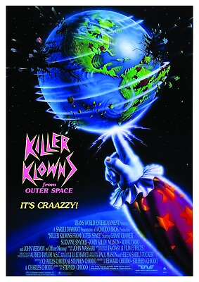 #ad KILLER KLOWNS FROM OUTER SPACE Movie Poster Horror Comedy $11.00