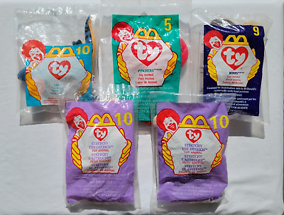 #ad Ty McDonalds Teenie Beanie Babies Lot 5 Vintage 1996 1998 1999 $10.99