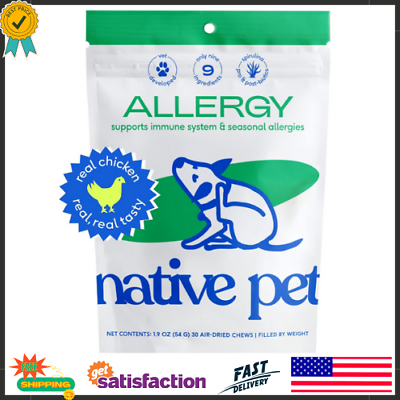 #ad Native Pet Dog Allergy Chews – Natural Dog Skin Allergies Treatment – Anti Itch $18.36