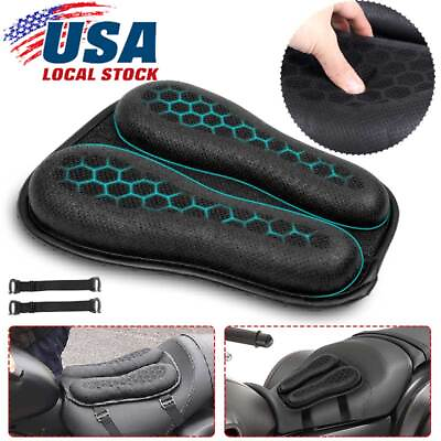 #ad Motorcycle 3D Seat Cushion Air Gel Comfort Cover Pillow Mat Pressure Relief Pad $25.89