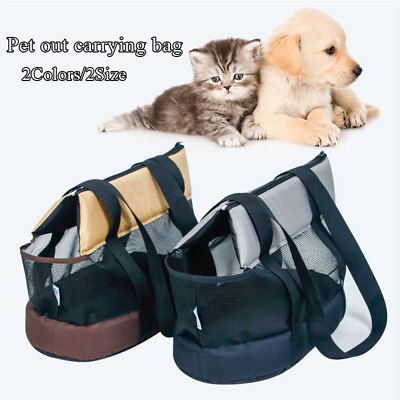 Pet Puppy Dog Mesh Sling Carry Pack Backpack Carrier Travel Tote Shoulder Bag $3.98