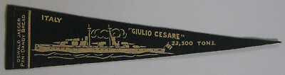 #ad Old Vintage Antique 1910#x27;s BF13 Italy quot;Giulio Cesarequot; Battleship Pennant *H502 $26.00