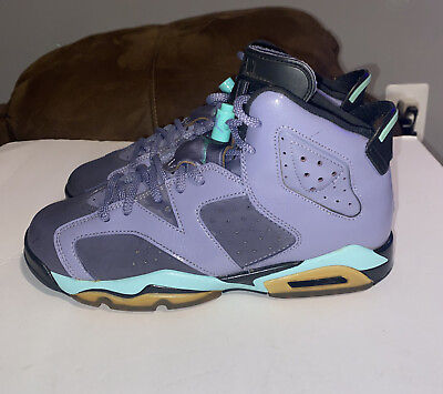 #ad Air Jordan 6 Retro Iron Purple Size 7 Sneakers Authentic Kids Womens Mens $30.03